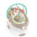 Bright Starts, Disney Baby, Winnie Puuh Wippe mit Vibrationen, Automatischer Ausschaltfunktion, Melodien, Lautstärkeregler, Abnehmbarer Kopfstütze und Spielbogen