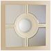 Bull's Eye Cross White 24" Square Wall Mirror