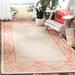 Red/White 24 x 0.25 in Area Rug - Winston Porter Herefordshire Floral Tan/Red Indoor/Outdoor Area Rug | 24 W x 0.25 D in | Wayfair