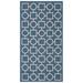 Blue/White 31 x 0.25 in Area Rug - Wade Logan® Arneshia Geometric Blue/Beige Indoor/Outdoor Area Rug | 31 W x 0.25 D in | Wayfair VKGL8502 37245233