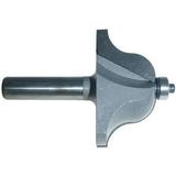 Magnate 1609 Roman Ogee Router Bit â€” 1-1/4 Cutting Height; 1/2 Shank Diameter; 1/2 Radius; 2-1/2 Overall Diameter; 2 Shank Length