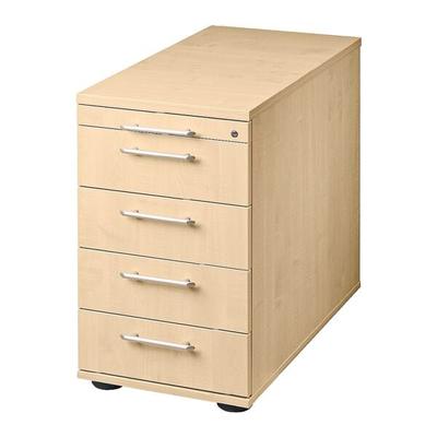 HAMMERBACHER Standcontainer »Flexiline II« 4 Schubladen braun, 42.8x76x80 cm