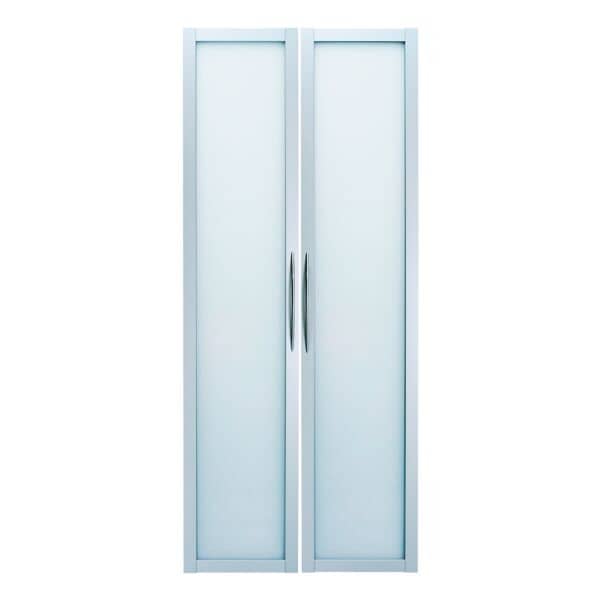 HAMMERBACHER Glastüren-Set »Leasureline« silber, 79x184x1.6 cm