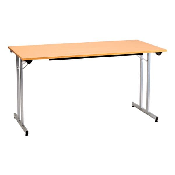 SODEMATUB Klapptisch 140x80 cm Gestell alufarben braun, 140 cm Image