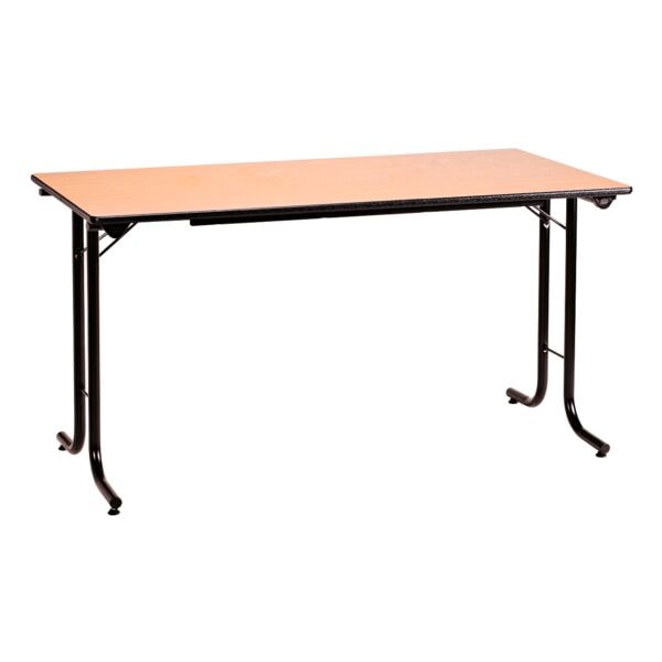 SODEMATUB Klapptisch 140 cm Gestell schwarz braun, 140 cm