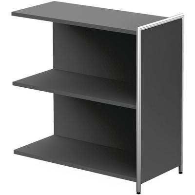 Kerkmann Anbauregal »Artline Transparent« breit 2 OH grau, 78x78x38 cm
