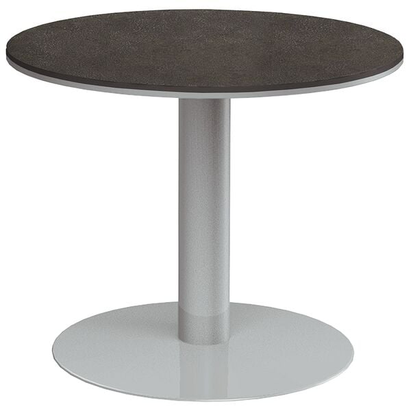 röhr Konferenztisch Ø90 cm grau, 90x72 cm