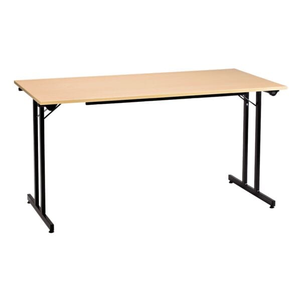 SODEMATUB Klapptisch 120x70 cm Gestell schwarz braun, 120 cm