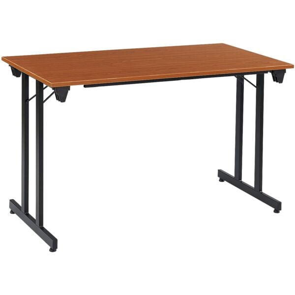 SODEMATUB Klapptisch 120x60 cm Gestell schwarz rot, 120 cm