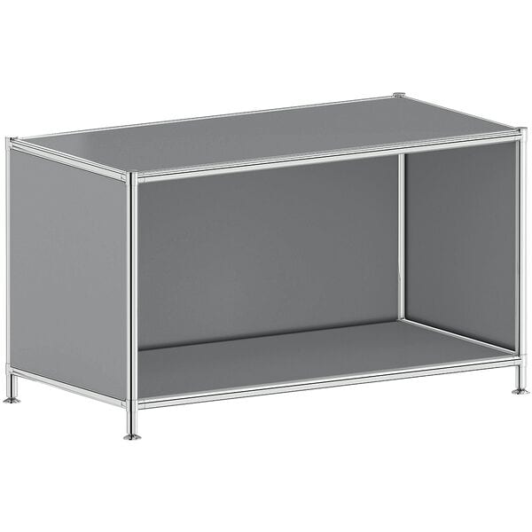 viasit Aktenregal »System 4« breit 1 OH grau, 77.9x40.4 cm Image