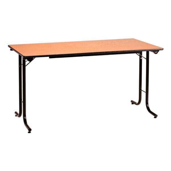 SODEMATUB Klapptisch 160 cm Gestell schwarz braun, 160 cm
