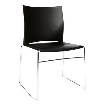 4er-Set Stapelstühle »W-Chair« schwarz, Topstar, 45x45 cm