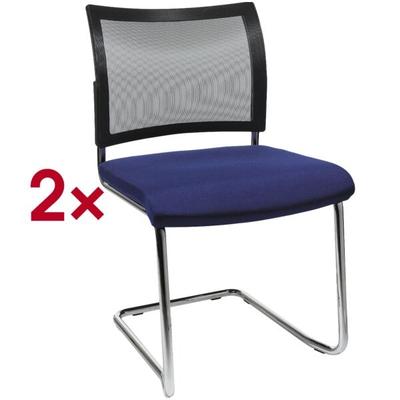 Topstar 2er-Set Stapelstühle »Visit 20« ohne Armlehnen blau, 48x47 cm Image