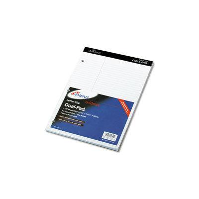 Ampad Evidence 8.5 x 11.75 in Dual Pad - White