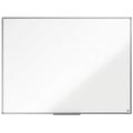 Nobo Steel Magnetic Whiteboard, 1200 x 900mm, Aluminium Trim, Corner Wall Mounting, Includes Whiteboard Pen Tray, Essence Range, 120 x 90cm, White, 1905211