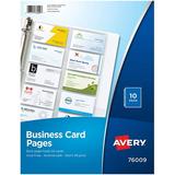 Avery Business Card Pages Pack of 10 (76009) Clear