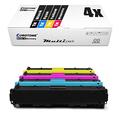 4x Eurotone Remanufactured Toner for HP Color LaserJet CM 1312 1512 NFI A WI EI MFP CI W H WB EB CB replaces CB540A-43A 125A