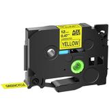 GREENCYCLE 1PK Compatible for Brother P-touch Black on Yellow 12mm TZ TZe TZe-631 TZ-631 TZe631 TZ631 Laminated Label Tape use in PT-2030 PT-1010 Label Maker