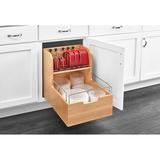 Rev-A-Shelf Food Storage Container Organizer w/ Soft-Close Manufactured Wood in Brown | 18.875 H x 14.5 W x 22.375 D in | Wayfair 4FSCO-18SC-1