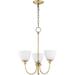 Quorum Lighting - Celeste - 3 Light Chandelier in Transitional style - 21 inches