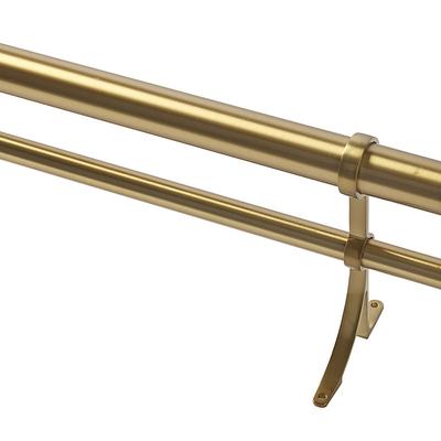 Double Rod Drapery Hardware Kit - Black, 28" - 48" - Ballard Designs
