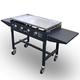 Tasty Trotter Griddle - Hot Plate - BBQ - Portable Barbecue - Ideal for bulk production of burgers, bacon, eggs, etc. - Will keep food hot without too much drying out - 4 Burners LPG - Model TT04