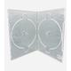 200 X Double Clear Slim 7mm Spine DVD/CD/BLU RAY Disc Case Holds 2 Discs Side by Side of any format By Dragon Trading