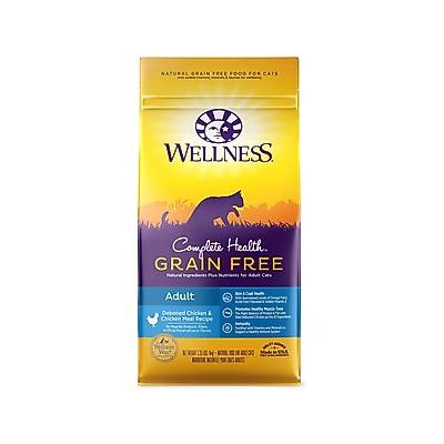 Wellness Complete Health Natural Grain-Free Deboned Chicken & Chicken Meal Dry Cat Food, 2.25-lb bag