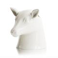 Suck UK | Stag Utensil Holder | Kitchen Organization And Storage | Novelty Ceramic Dear Pot | Vase For Flowers | Home Decor | White, 20 x 19.5 x 19 cm