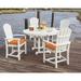 POLYWOOD® Palm Coast 5-Piece Round Farmhouse Outdoor Dining Set Plastic | Wayfair PWS240-1-MA