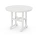 POLYWOOD® Round Farmhouse Dining Table Plastic in White | 29 H x 48 W x 48 D in | Outdoor Dining | Wayfair RT248WH