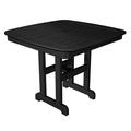 POLYWOOD® Nautical Dining Table Plastic in Black | 29 H x 36.75 W x 36.75 D in | Outdoor Dining | Wayfair NCT37BL