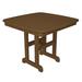 POLYWOOD® Nautical Dining Table Plastic in Brown | 29 H x 36.75 W x 36.75 D in | Outdoor Dining | Wayfair NCT37TE