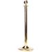 Cosmopolitan Furniture Ball Top Crowd Control Queue Line Stanchion in Yellow | 39.37 H x 12.6 W x 12.6 D in | Wayfair LG-E-brass