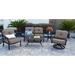 Darby Home Co Nola 5 Piece Sofa Set w/ Cushions Metal in Brown | 32 H x 54 W x 31 D in | Outdoor Furniture | Wayfair DABY1900 38543707