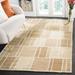 White 60 x 0.63 in Indoor Area Rug - Martha Stewart Rugs Geometric Handmade Tufted Wool Camel/Ivory Area Rug Wool | 60 W x 0.63 D in | Wayfair