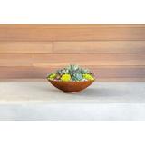 Veradek Corten Steel Series Round Bowl Planter Metal in Brown/Gray | 6.5 H x 22 W x 22 D in | Wayfair RBV22RS