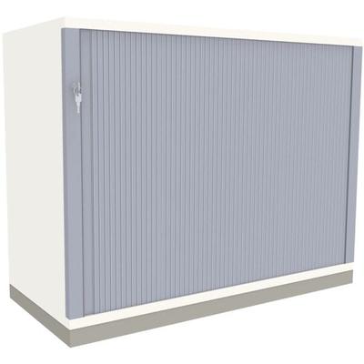 fm Büromöbel Querrollladenschrank »Oldenburg« 2 OH 100 cm weiß, 100x78.1x44.2 cm Image