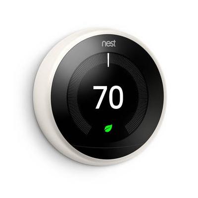 Google Nest Learning Thermostat (3rd Generation, White) T3017US