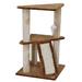 Go Pet Club 36" Kitten Cat Tree Manufactured Wood in Gray/Black | 35.5 H x 16 W x 16 D in | Wayfair F718