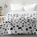 East Urban Home Dalmatian Comforter Set Polyester/Polyfill/Microfiber in Black/White | Full/Queen | Wayfair EAHU7501 37846842