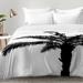 East Urban Home Comforter Set Polyester/Polyfill/Microfiber in Black/White | Full/Queen | Wayfair EAHU7538 37846963