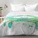 East Urban Home Seafoam Crab Comforter Set Polyester/Polyfill/Microfiber in Green | Twin XL | Wayfair EAHU7473 37846751