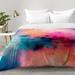 East Urban Home Comforter Set Polyester/Polyfill/Microfiber in Blue/Orange/White | Full/Queen | Wayfair EAHU7395 37846495