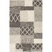 White 24 x 0.75 in Indoor Area Rug - Gracie Oaks Springwater Geometric Handmade Flatweave Charcoal Area Rug Viscose/Wool | 24 W x 0.75 D in | Wayfair