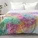 East Urban Home Microfiber Modern & Contemporary Comforter Set Polyester/Polyfill/Microfiber in Pink/Yellow | King | Wayfair EAHU7383 37846459