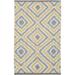 White 24 x 0.15 in Indoor Area Rug - Wrought Studio™ Halycon Geometric Handwoven Wool Beige/Gray Area Rug Wool | 24 W x 0.15 D in | Wayfair