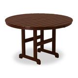 POLYWOOD® Round Farmhouse Dining Table Plastic | 29 H x 48 W x 48 D in | Outdoor Dining | Wayfair RT248MA