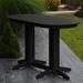 Red Barrel Studio® Nettie Plastic Dining Table Plastic in Black | 42 H x 72 W x 33 D in | Outdoor Dining | Wayfair RDBL7338 38850528