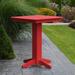 Red Barrel Studio® Neville Plastic Bar Outdoor Table redPlastic | 42 H x 44 W x 44 D in | Wayfair RDBL7327 38850282